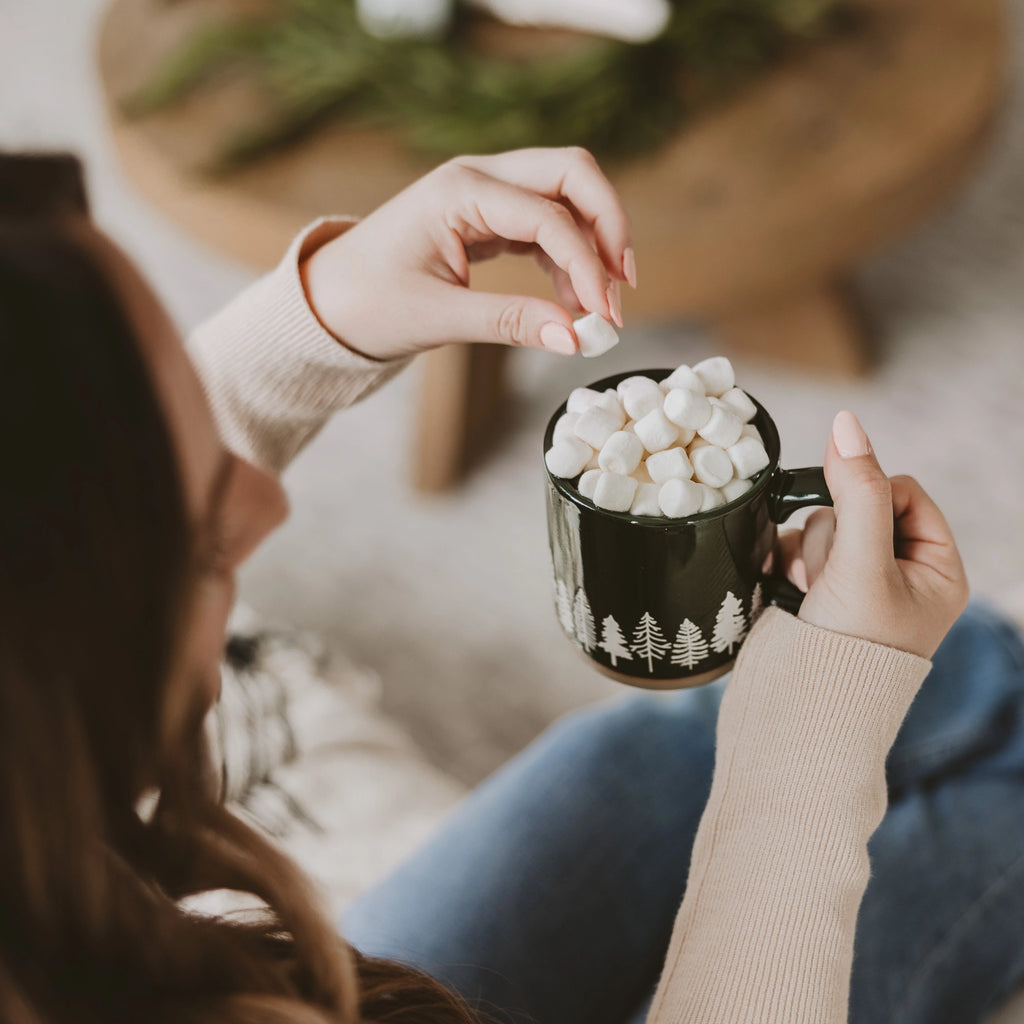 Cabin Pine Stoneware Mug (14oz)