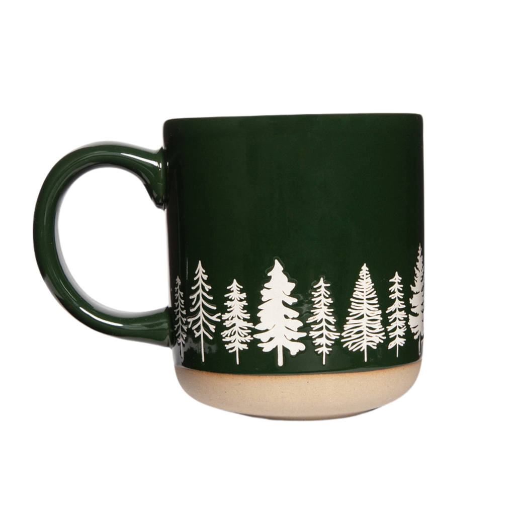 Cabin Pine Stoneware Mug (14oz)